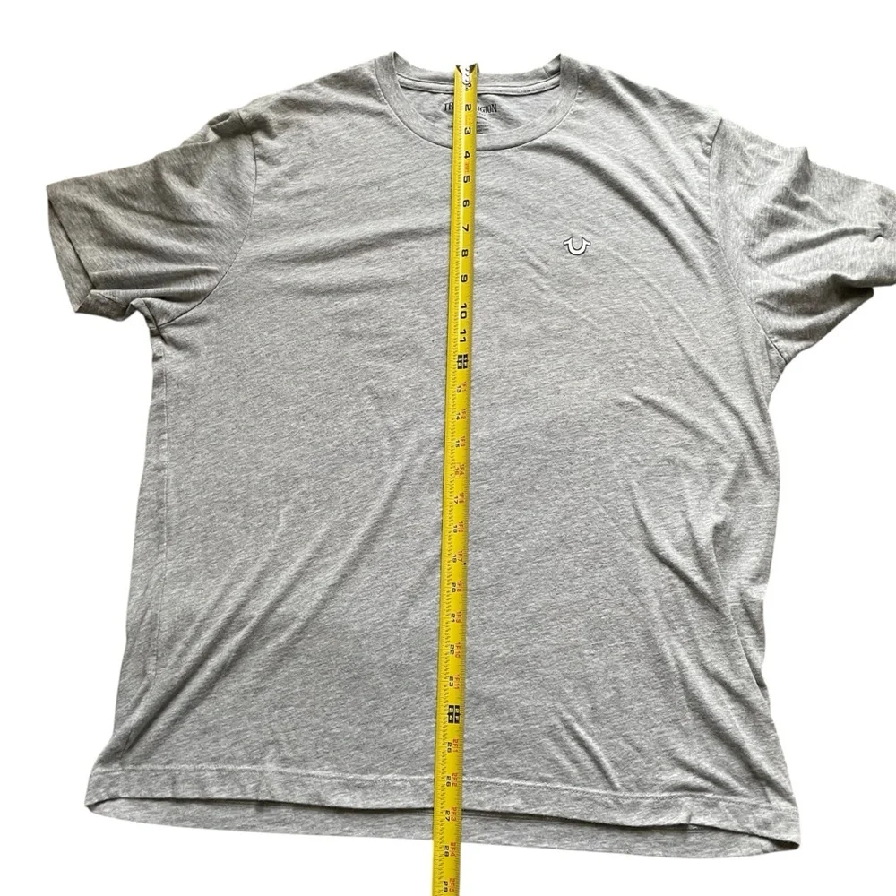 True Religion Light Gray‎ Buddha Short Sleeve T-shirt, XL